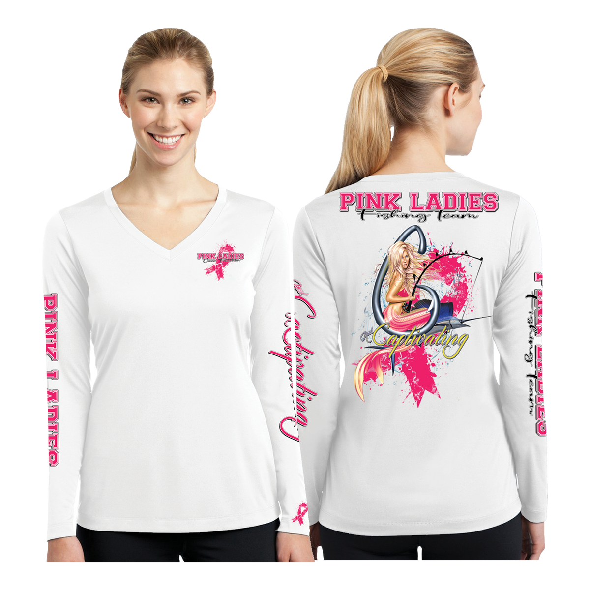 Pink Ladies Fishing Team Jersey (V-Neck) – ReelCaptivating