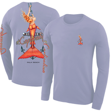 Load image into Gallery viewer, Anchors Away Palm Beach - Smoke Grey, Mermaid Design, Mens Crew Neck Long Sleeve
