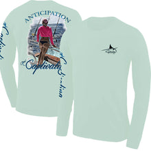 Load image into Gallery viewer, Anticipation Design - Light Green, Mens Crew Neck Long Sleeve
