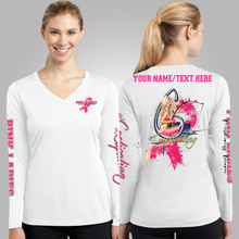 Load image into Gallery viewer, Pink Ladies - Women&#39;s Customizable Breast Cancer Support V-Neck
