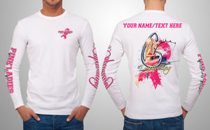 Unisex Pink Ladies - Customizable Breast Cancer Support Crew Neck