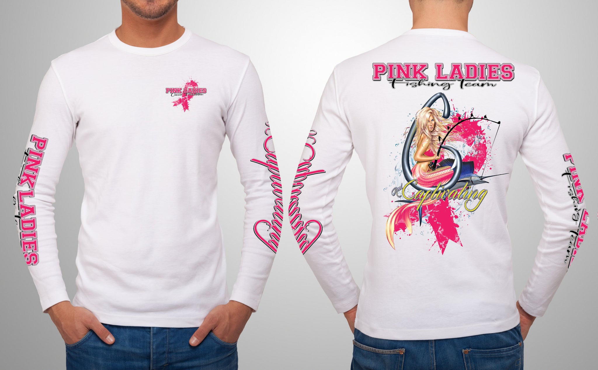 Unisex Pink Ladies Fishing Team Jersey (Crew Neck) – ReelCaptivating