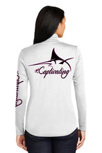 Load image into Gallery viewer, Reel Captivating - Women&#39;s Crew Quarter Zip Collared Pullover
