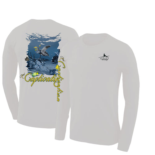 Trifecta (Marlin, Sword, Tuna) - Men's Long-Sleeve Fishing Shirt –  ReelCaptivating